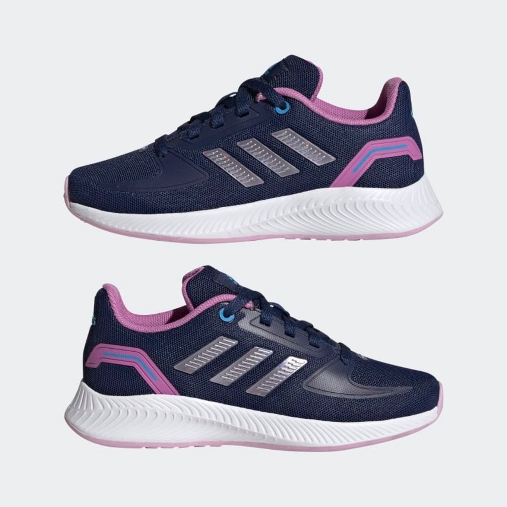 Adidas Dark Blue and Pink size 2 RUNFALCON 2.0 SHOE Athletic Shoes